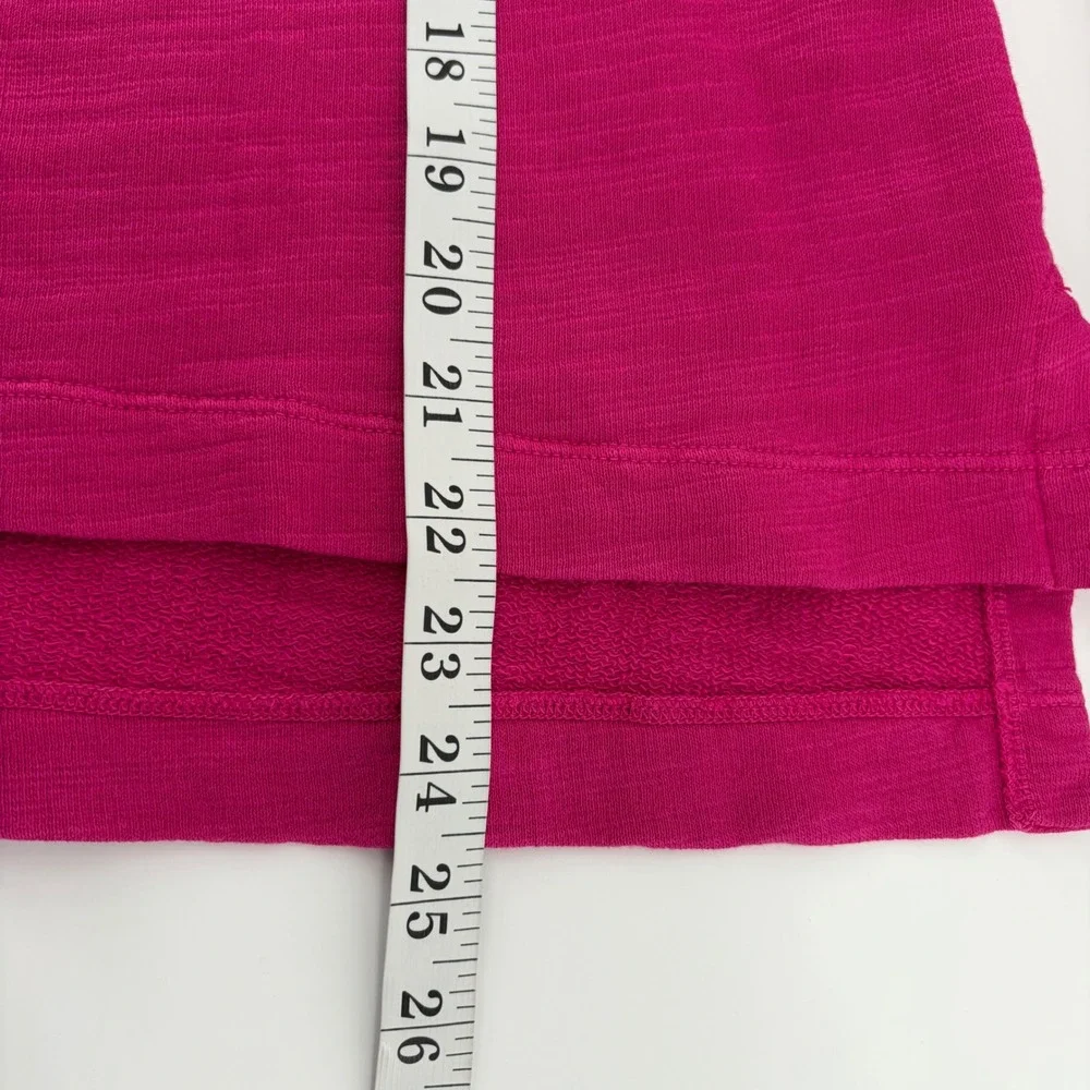 J Crew Vintage Fleece Cowl Neck Pullover‎ Sweater Fuchsia Pink Size S